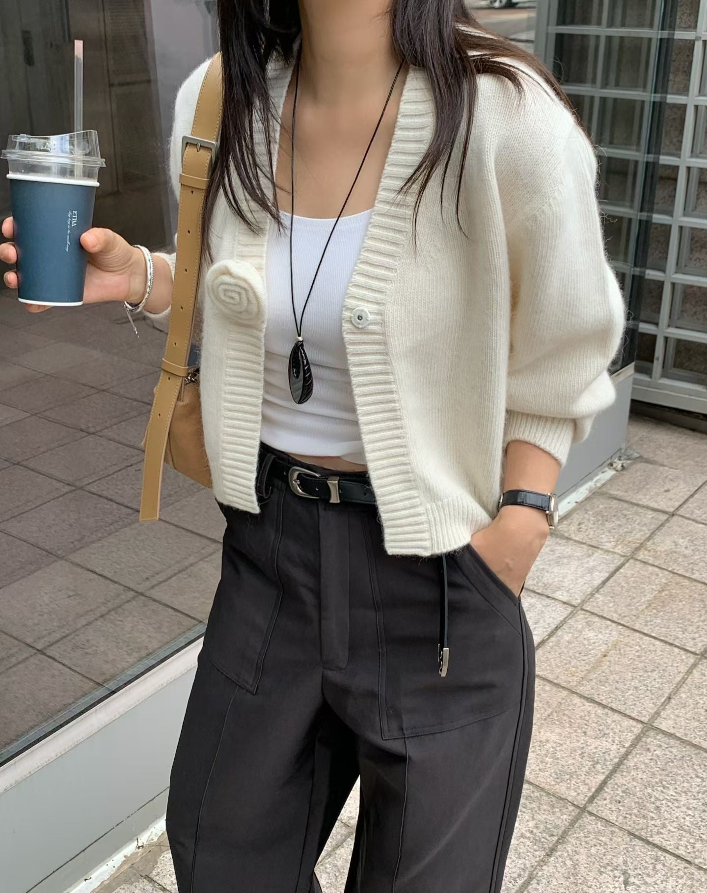 Luxurious Alpaca Camelia Cardigan