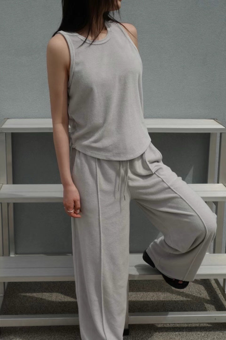 Plush Casual Lounge Vest Set | 休閒風背心 Lounge Set