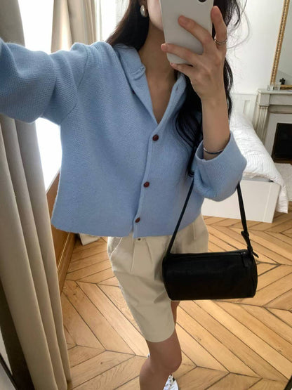 【Monotour 連線】慵懶落肩針織外套