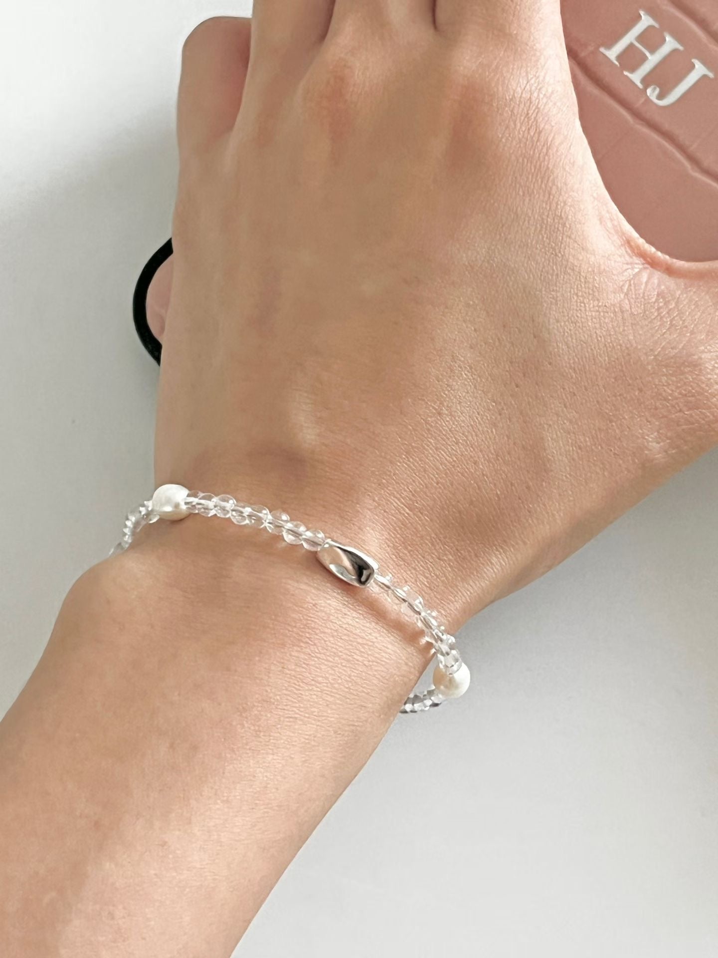 Pearl & Silver Bean Bracelet | 珍珠x銀豆手鏈