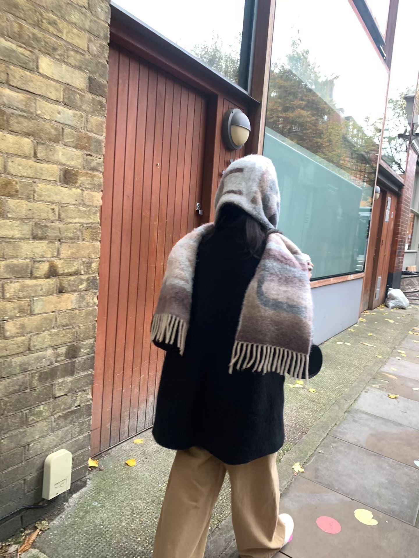 UNDERSON Abstract Wool Scarf