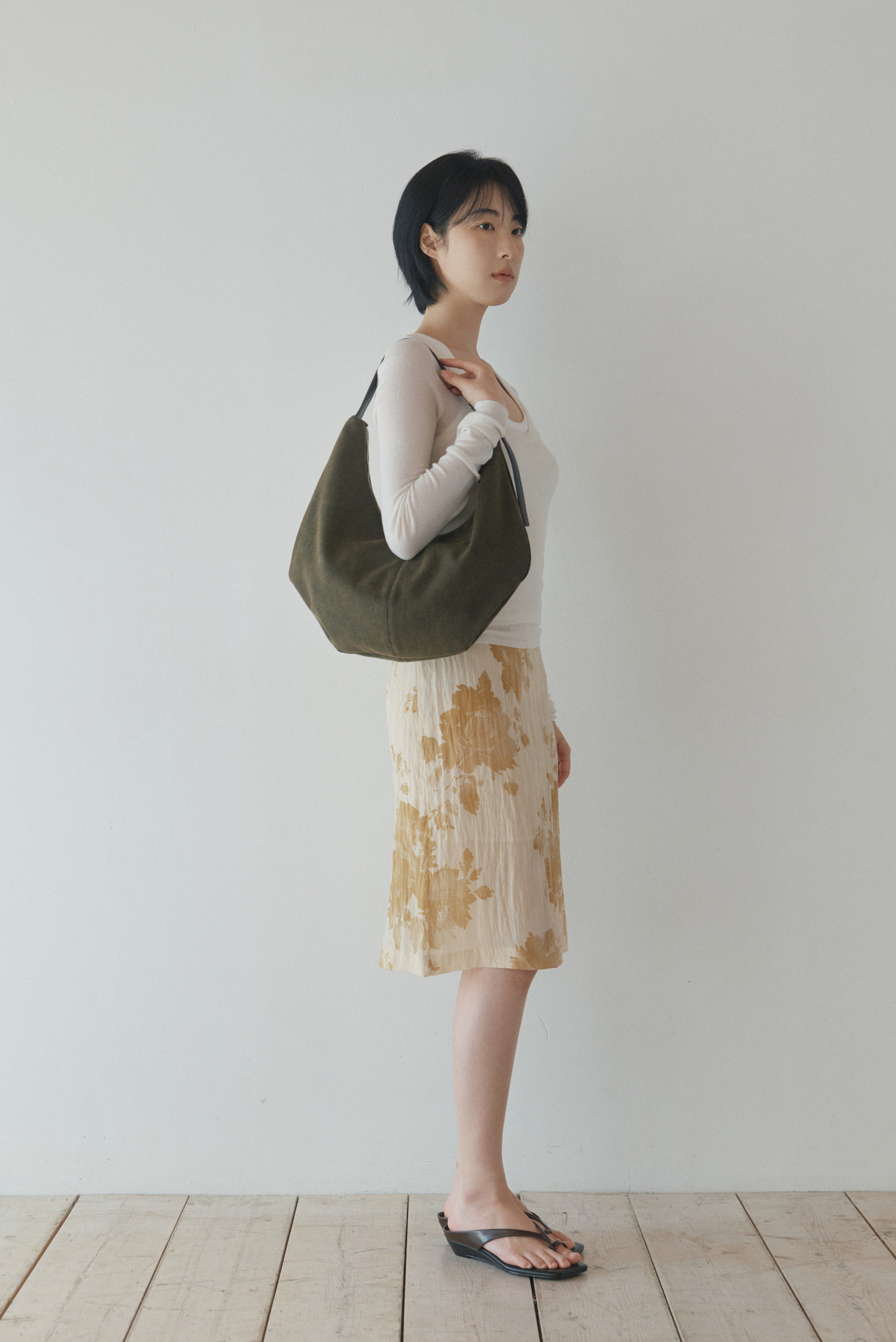 《連線期間限定》Atelier de Lumen Mossy Hobo Bag