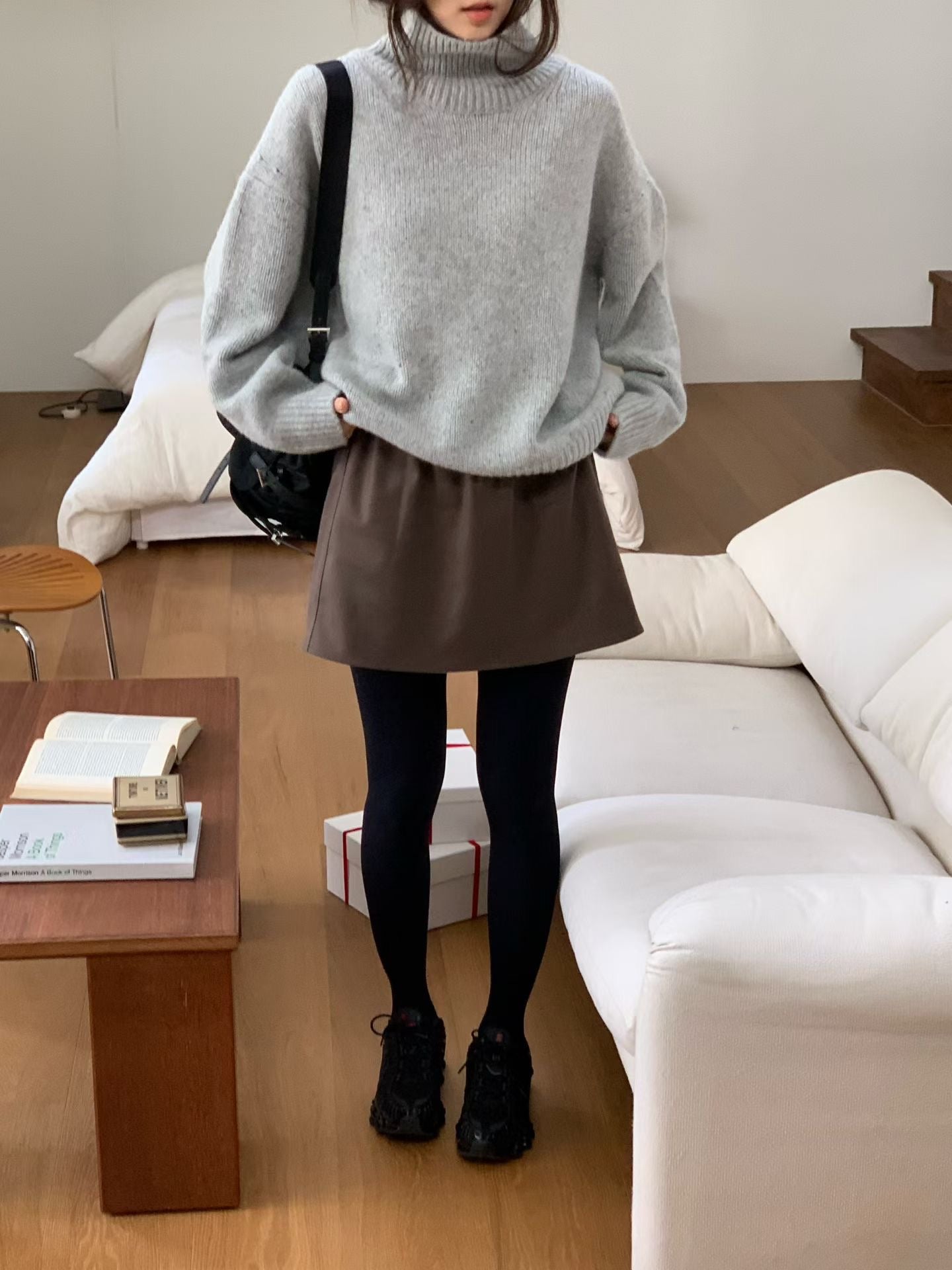 【至高質素布材】Luxurious Baby Alpaca High Neck Knit | 柔霧感羊駝高領上衣