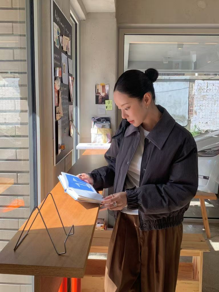 【Monotour連線 - 壓軸加碼款】Little Puff Corduroy Collar Bomber Jacket