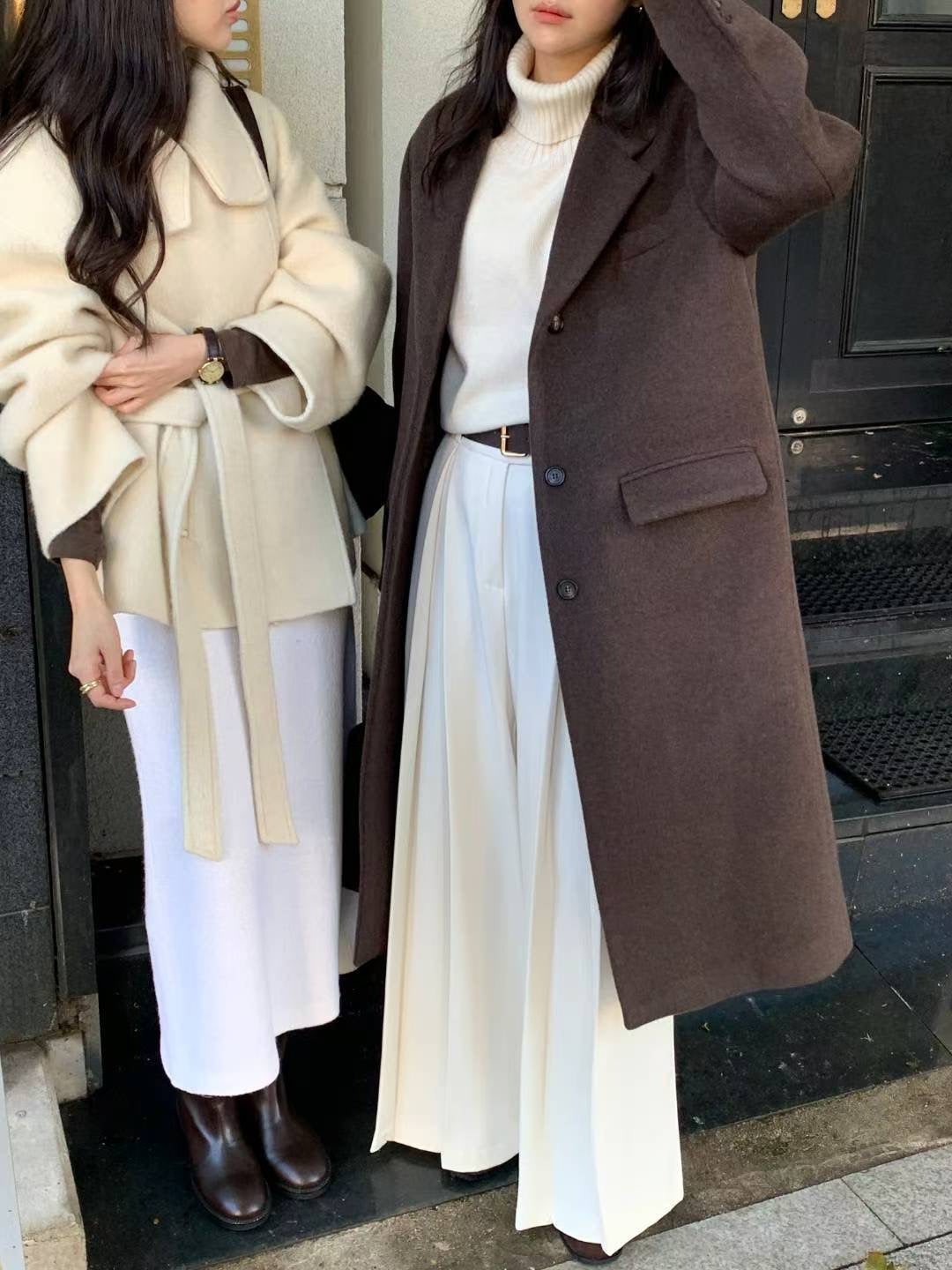Elegant Pleats Pants | 輕柔內摺闊腳褲