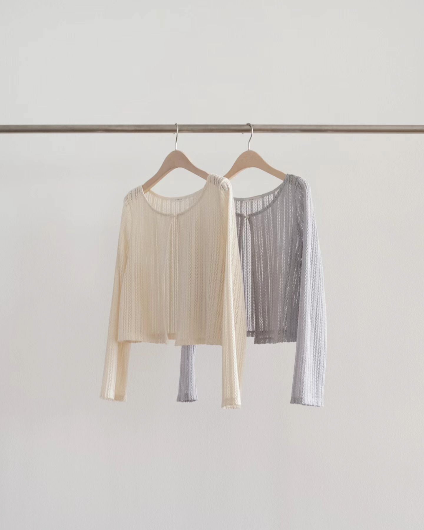 Pointelle Weaving Parisian Cardigan