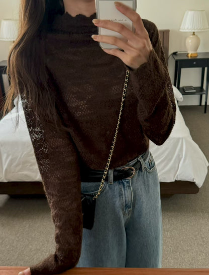 Romance Snowy Lace Top | 溫柔粉雪Lace上衣