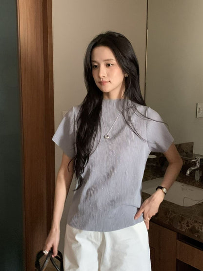 Fine Pleated Elegant Blouse | 精緻壓摺優雅上衣