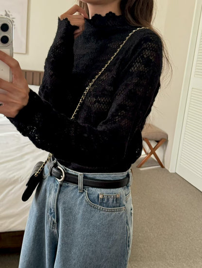 Romance Snowy Lace Top | 溫柔粉雪Lace上衣