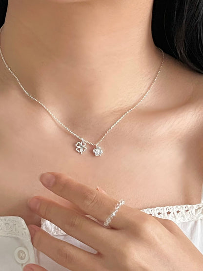 Four Leaf Charm Necklace | 幸運四葉草頸鏈￼