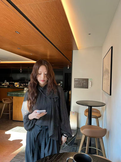 Effortless Chic Polka Blouse | 溫柔復古小點點襯衫