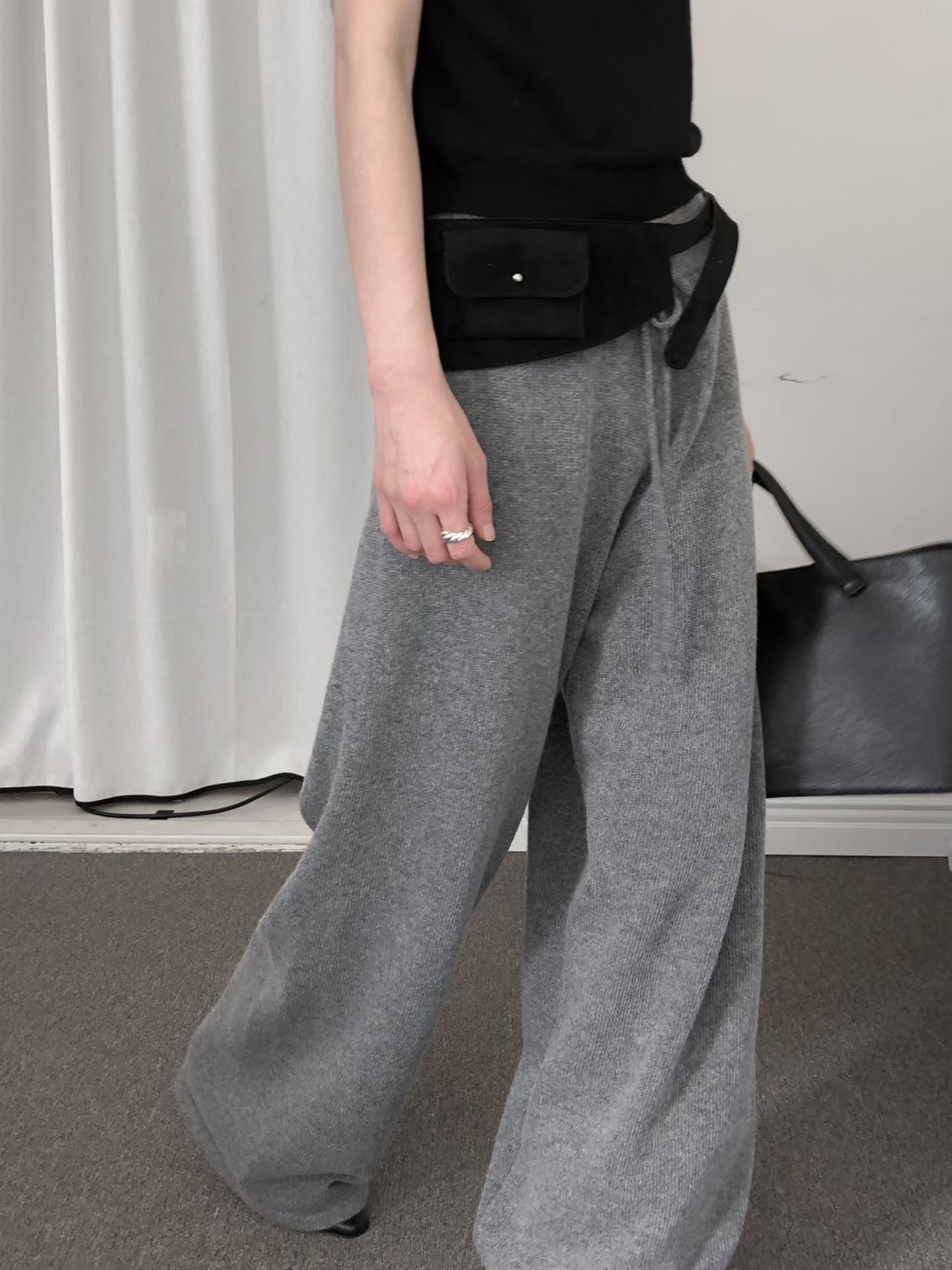 【Monotour 連線】Light Wool Flexi Pants | 秋冬闊腳針織長褲