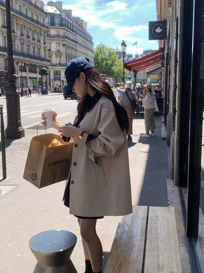 【Monotour 連線】本季必入Trench | Pretty Girl Contrast Collar Mid-Length Trench