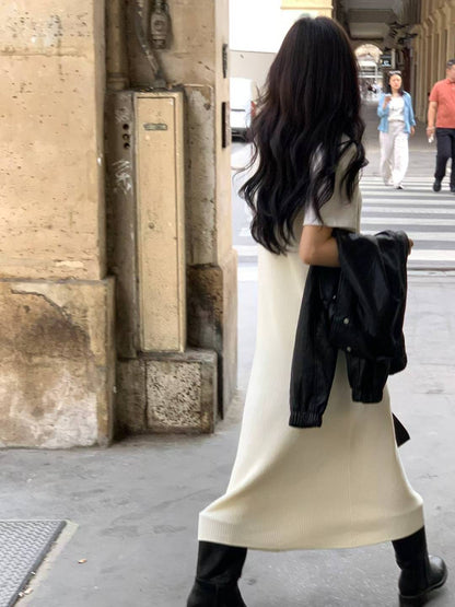 <<秋冬必備百搭OPS>> Waffle Sleeveless OPS