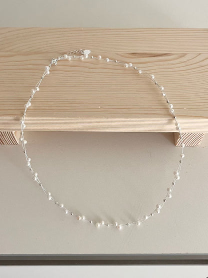 Pearl Motif Twist Necklace | 簡約珍珠扭紋頸鏈￼