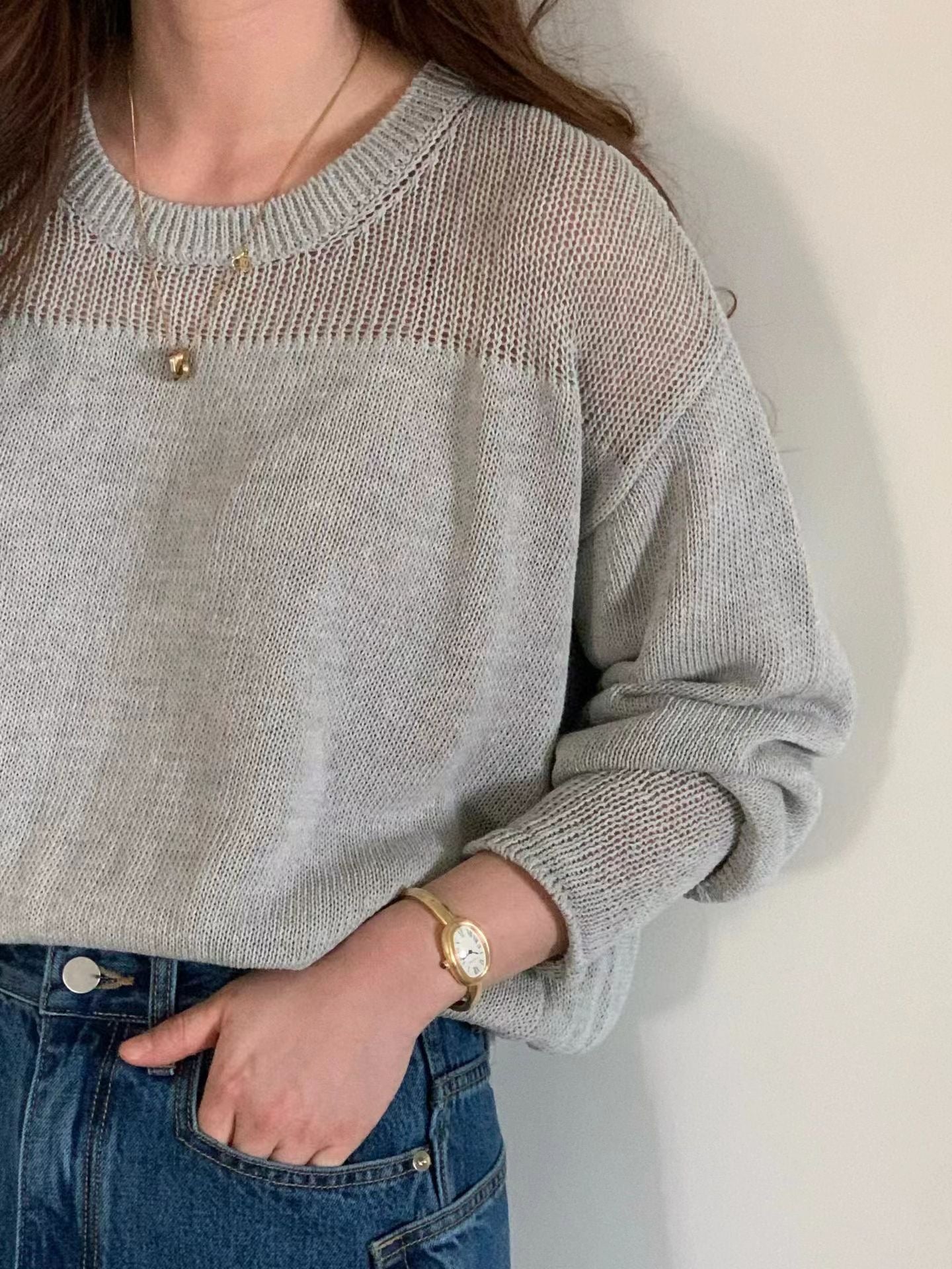 [𝑳𝒊𝒏𝒆𝒏 𝑬𝒅𝒊𝒕] Delicate Crochet Shoulder Detail Top