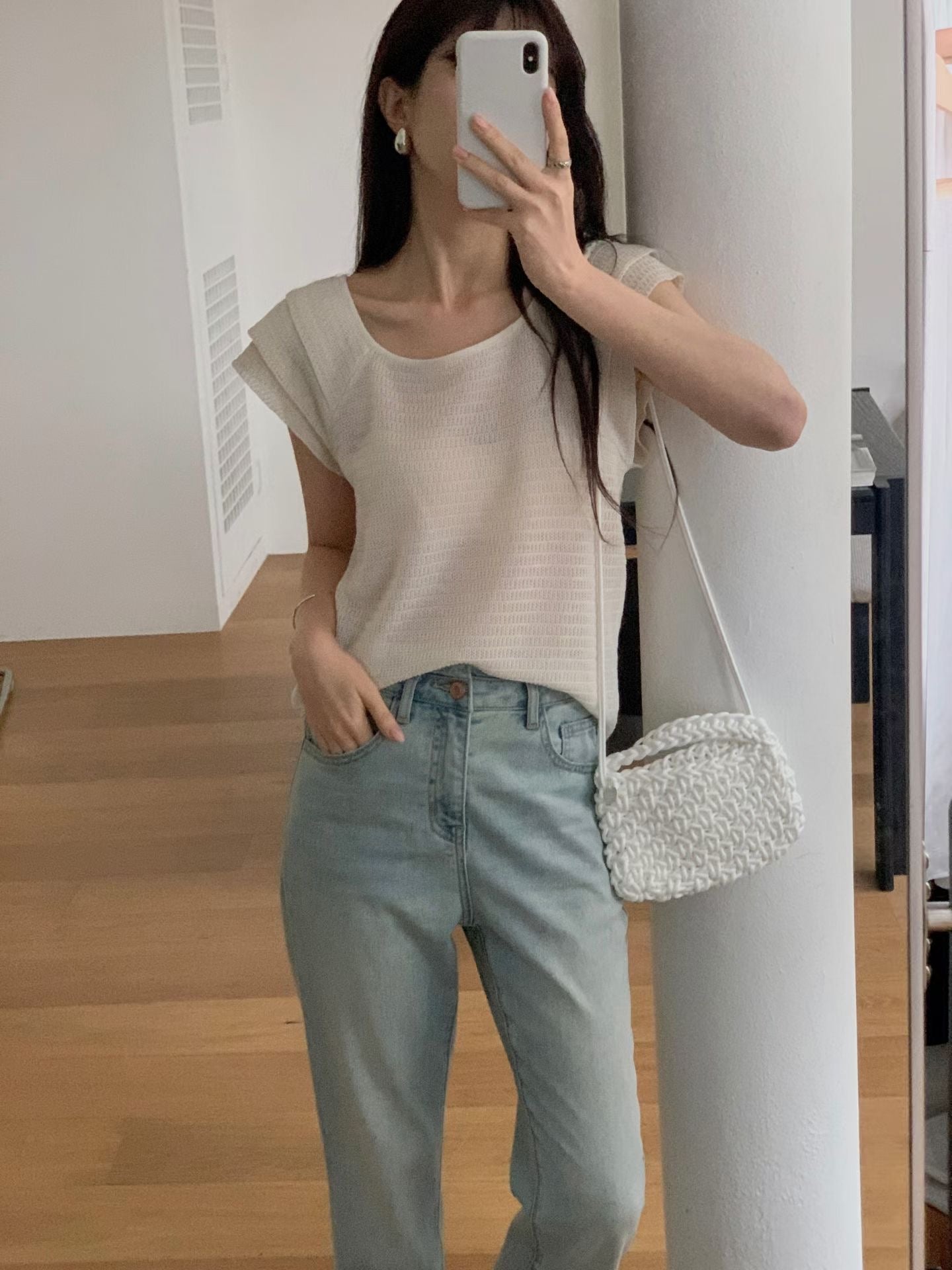 Layered Ruffle Capped Sleeves Blouse