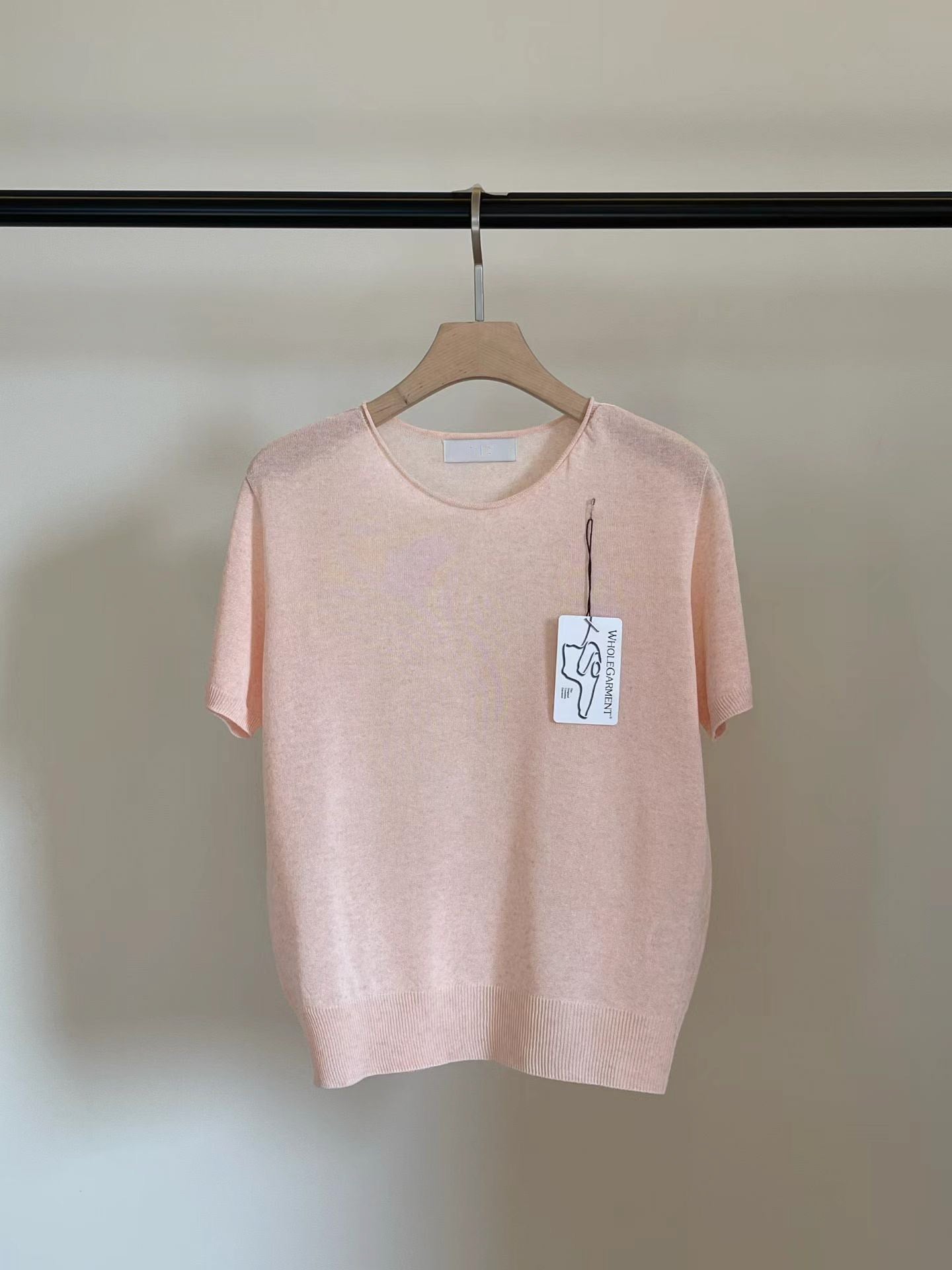 [𝑳𝒊𝒏𝒆𝒏 𝑬𝒅𝒊𝒕] Wholegarment Baby Fluff Short Sleeves Top