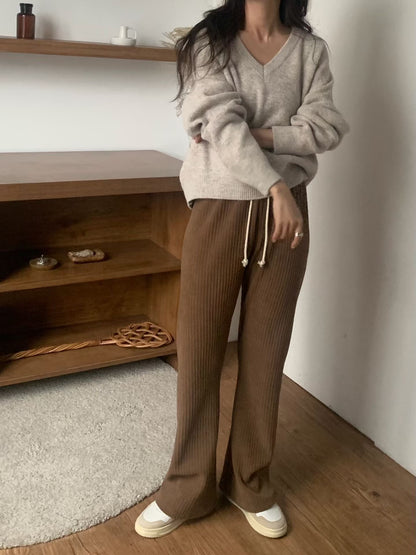 [連線壓軸加碼款] Everyday Comfort Stretchy Pants | 冬日基礎直紋彈力褲