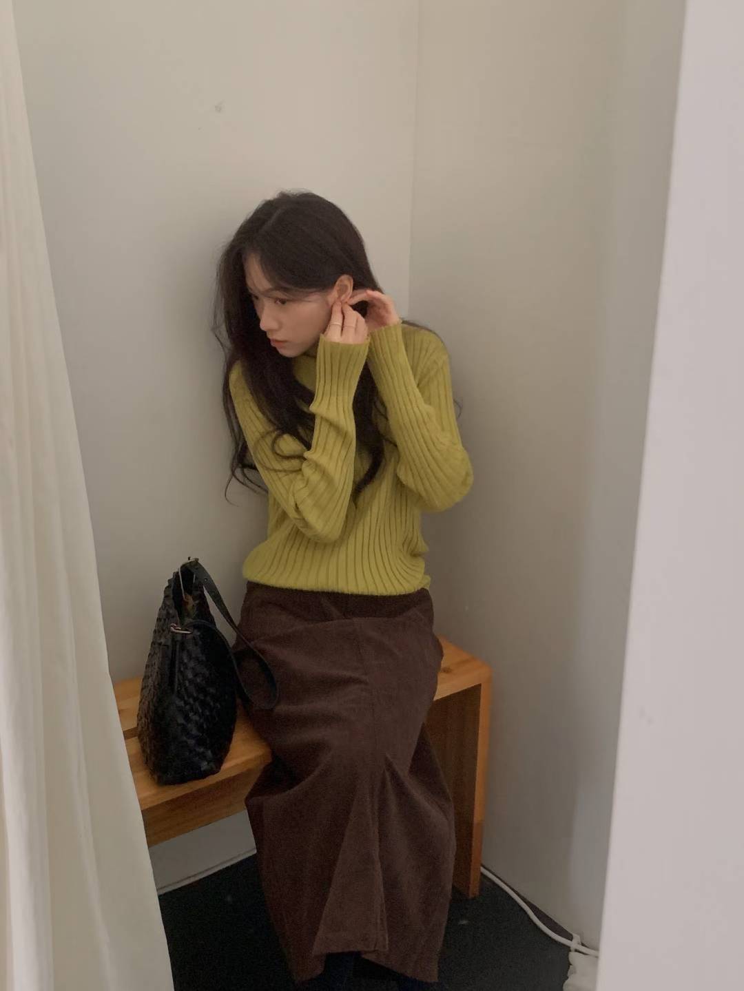 Barn Life Corduroy Midi Skirt