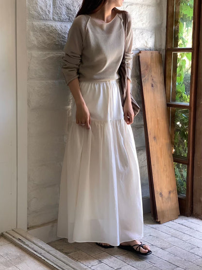 Sheer Layered Fairy Maxi Skirt | 夏日輕盈格調半身裙￼