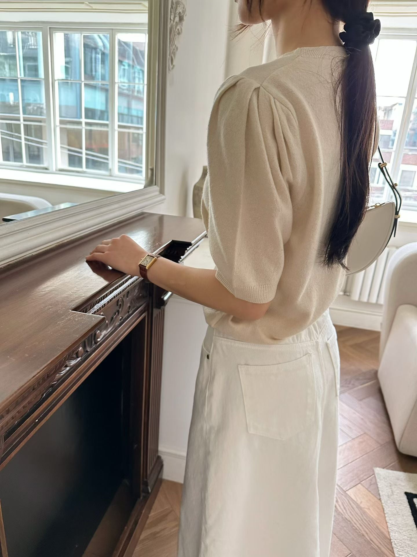 【入春恩物】 Timeless Spring Cashmere Knit | 春季薄羊絨混針織Top