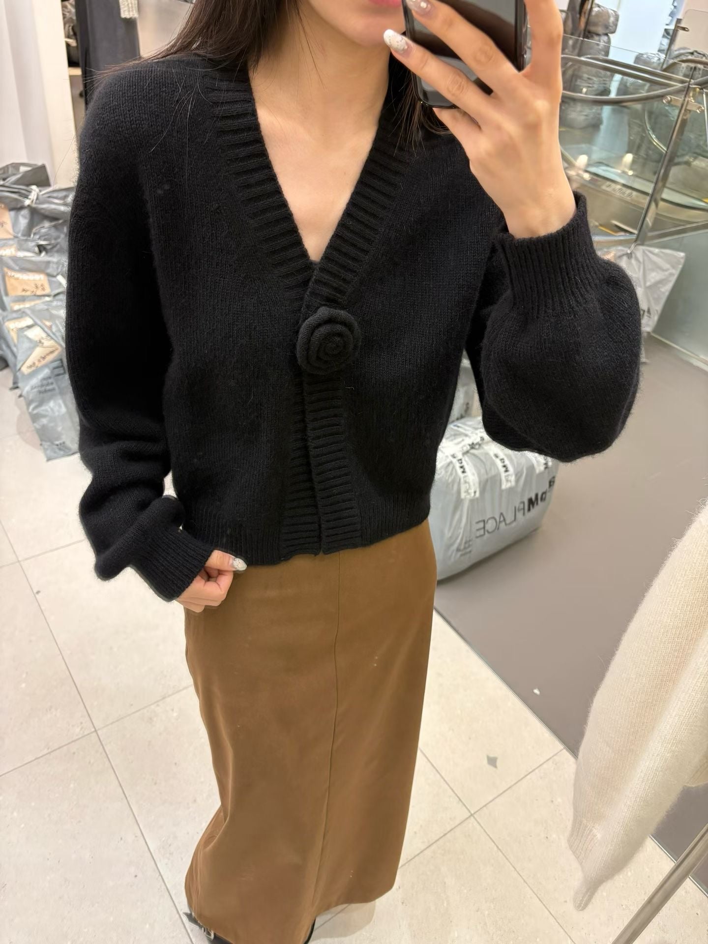 Luxurious Alpaca Camelia Cardigan