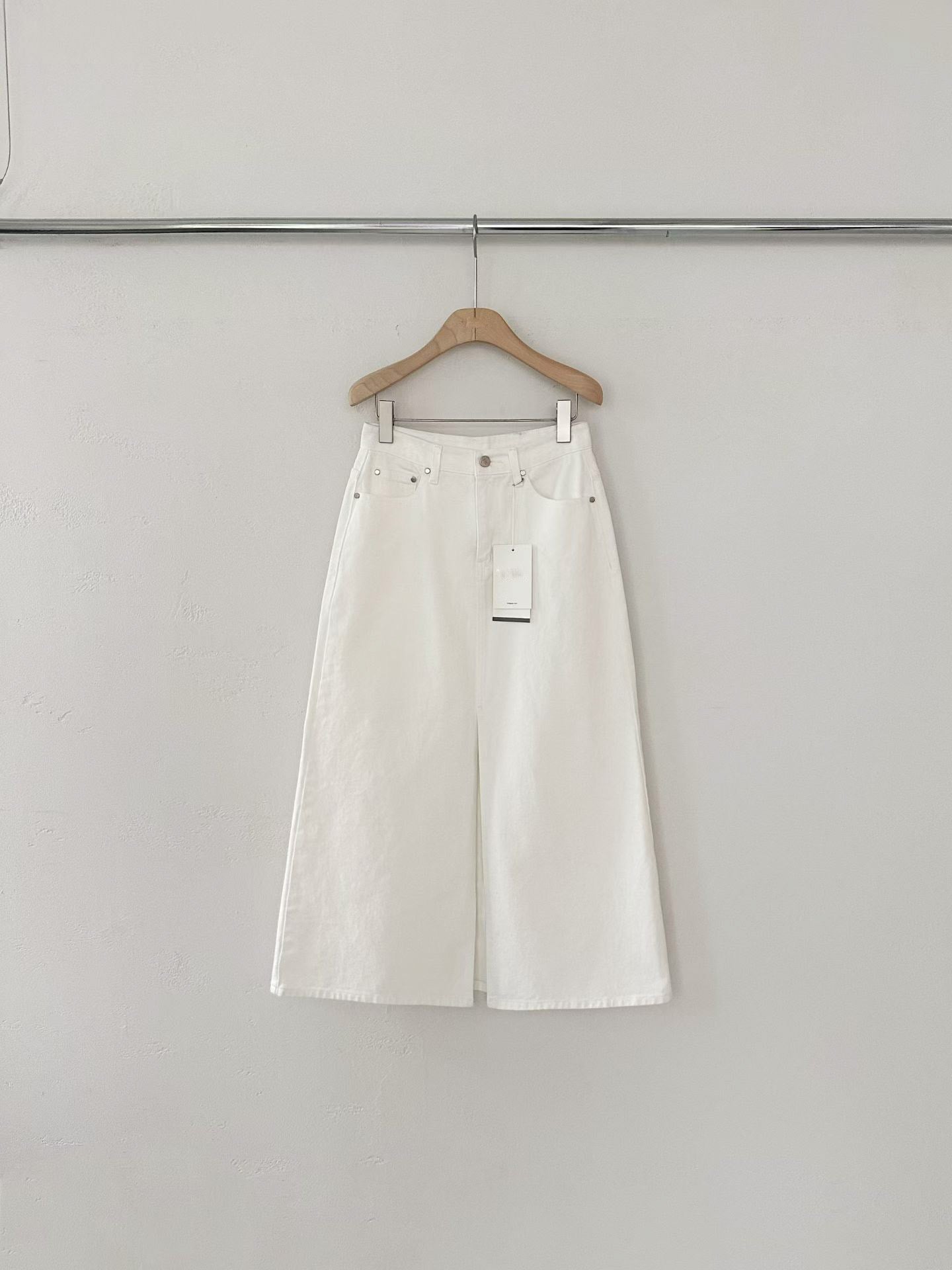 Front Slit Cargo Midi Skirt | 仙氣顯白前開叉長裙