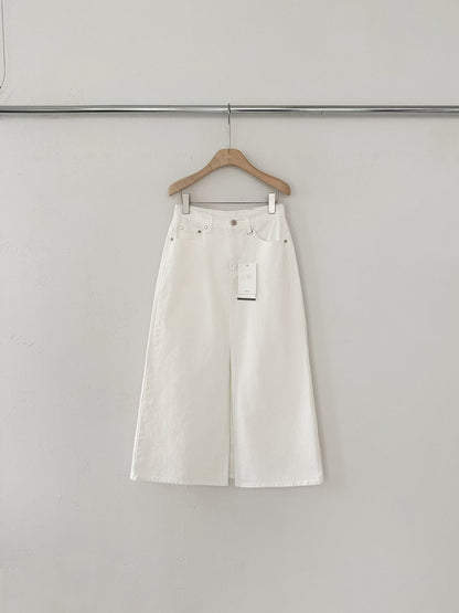 Front Slit Cargo Midi Skirt | 仙氣顯白前開叉長裙