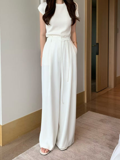 Effortless Office Chic Pants | 氣質垂墜直筒長褲