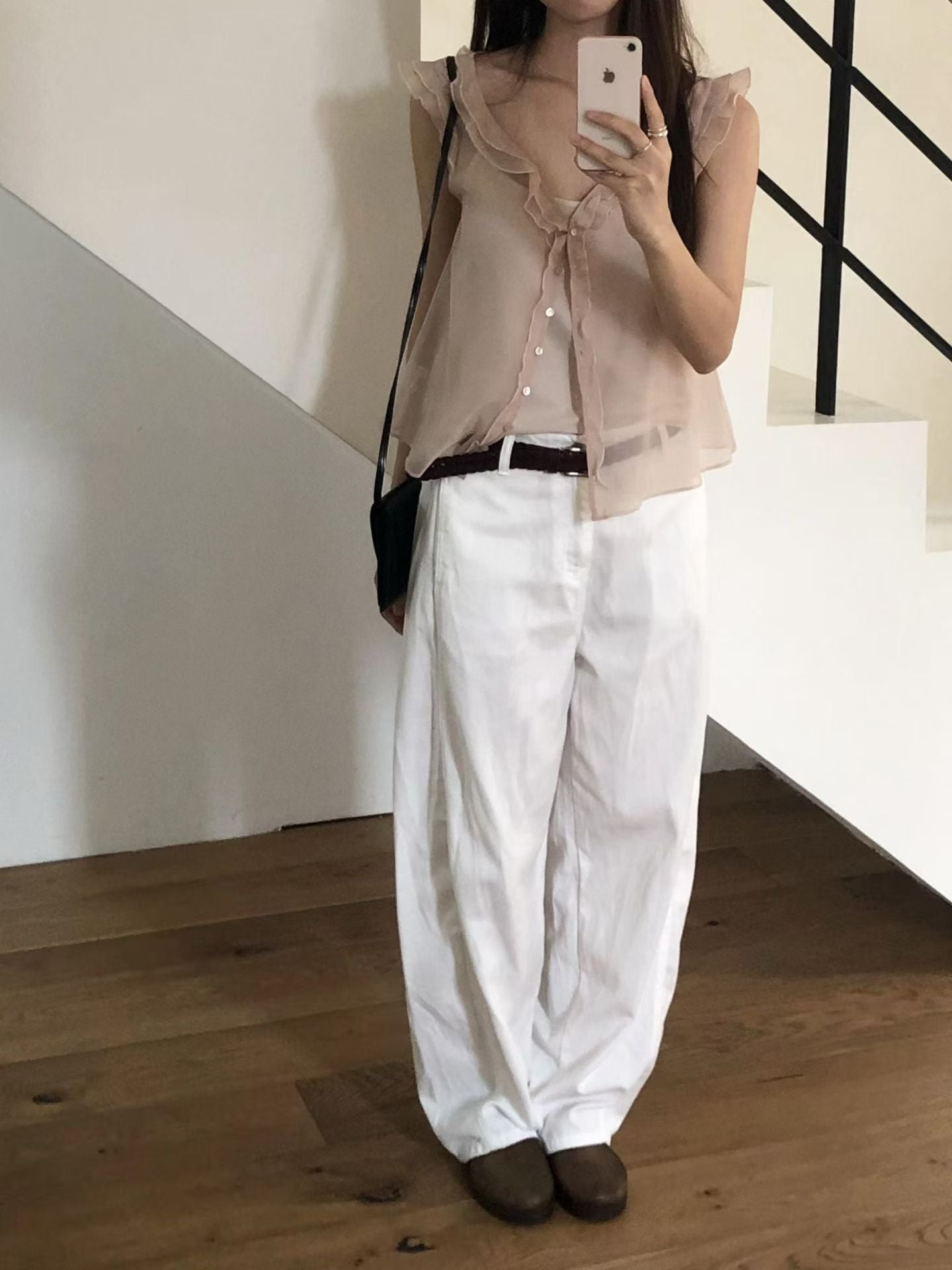 Fairy Bloom Ruffle Blouse | 仙氣荷葉滾邊小飛袖背心