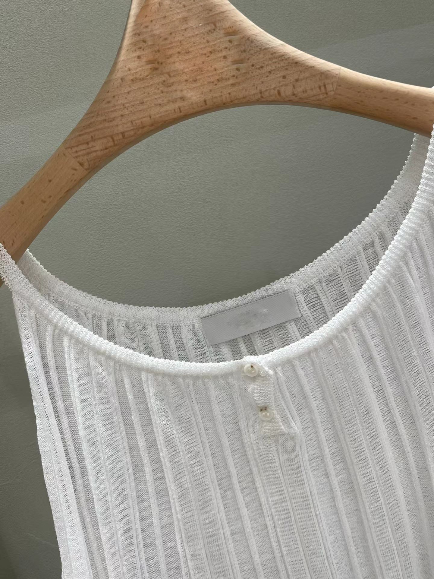 Linen Tencel Soft Pleated Cami