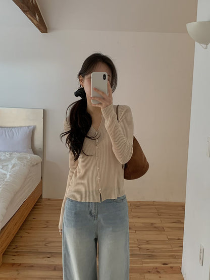 Layered V Faux-Cardi Top