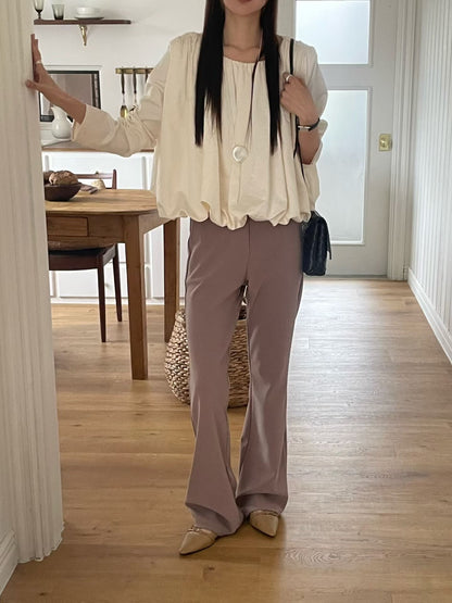 【返工長褲推介】Smooth Light Flared Pants | 極美小喇吧長褲