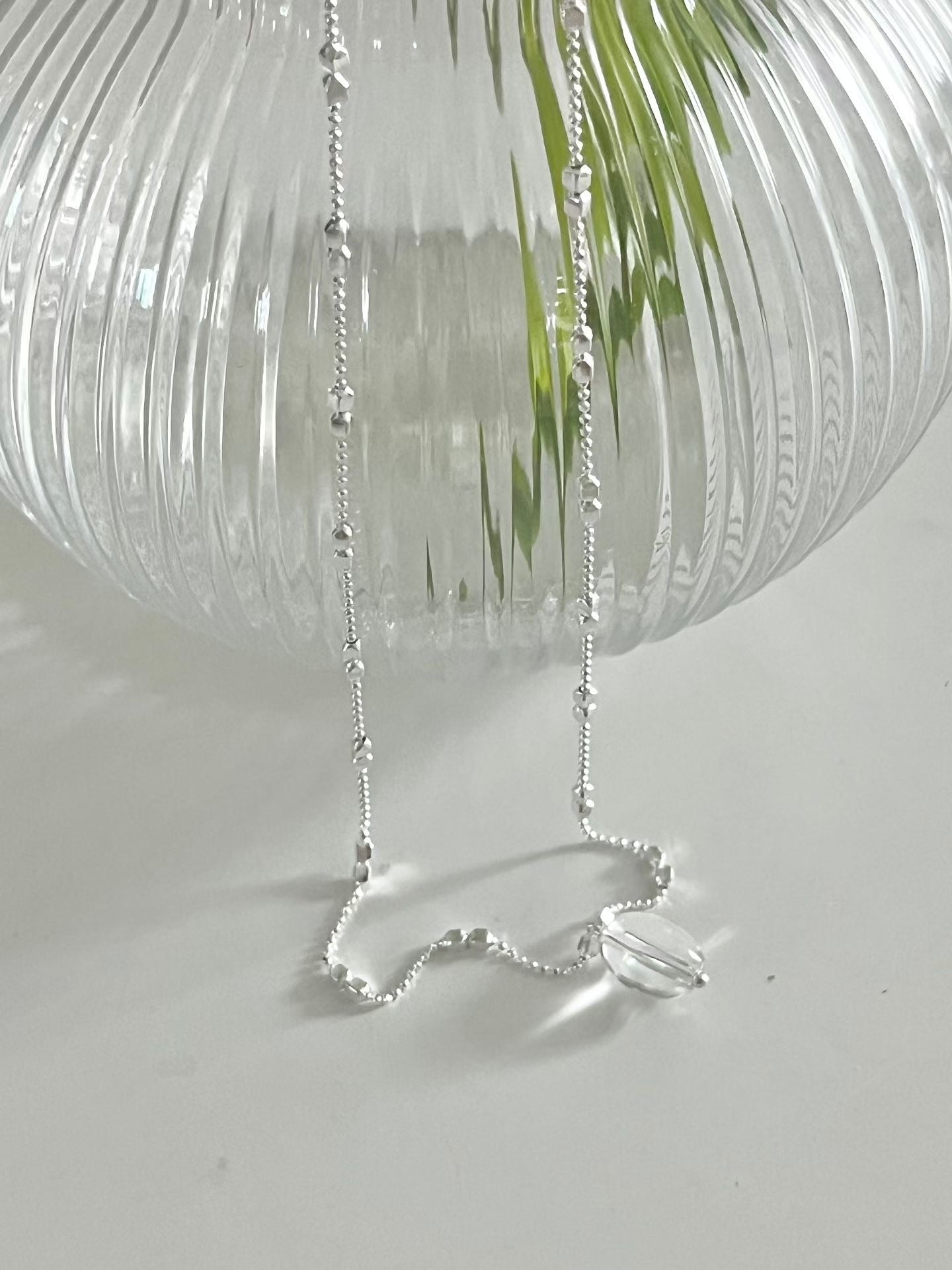 Raindrop Double Mini Bead Necklace | 水滴透光小珠頸鏈