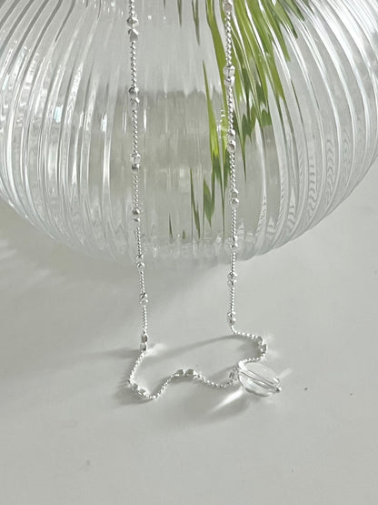 Raindrop Double Mini Bead Necklace | 水滴透光小珠頸鏈