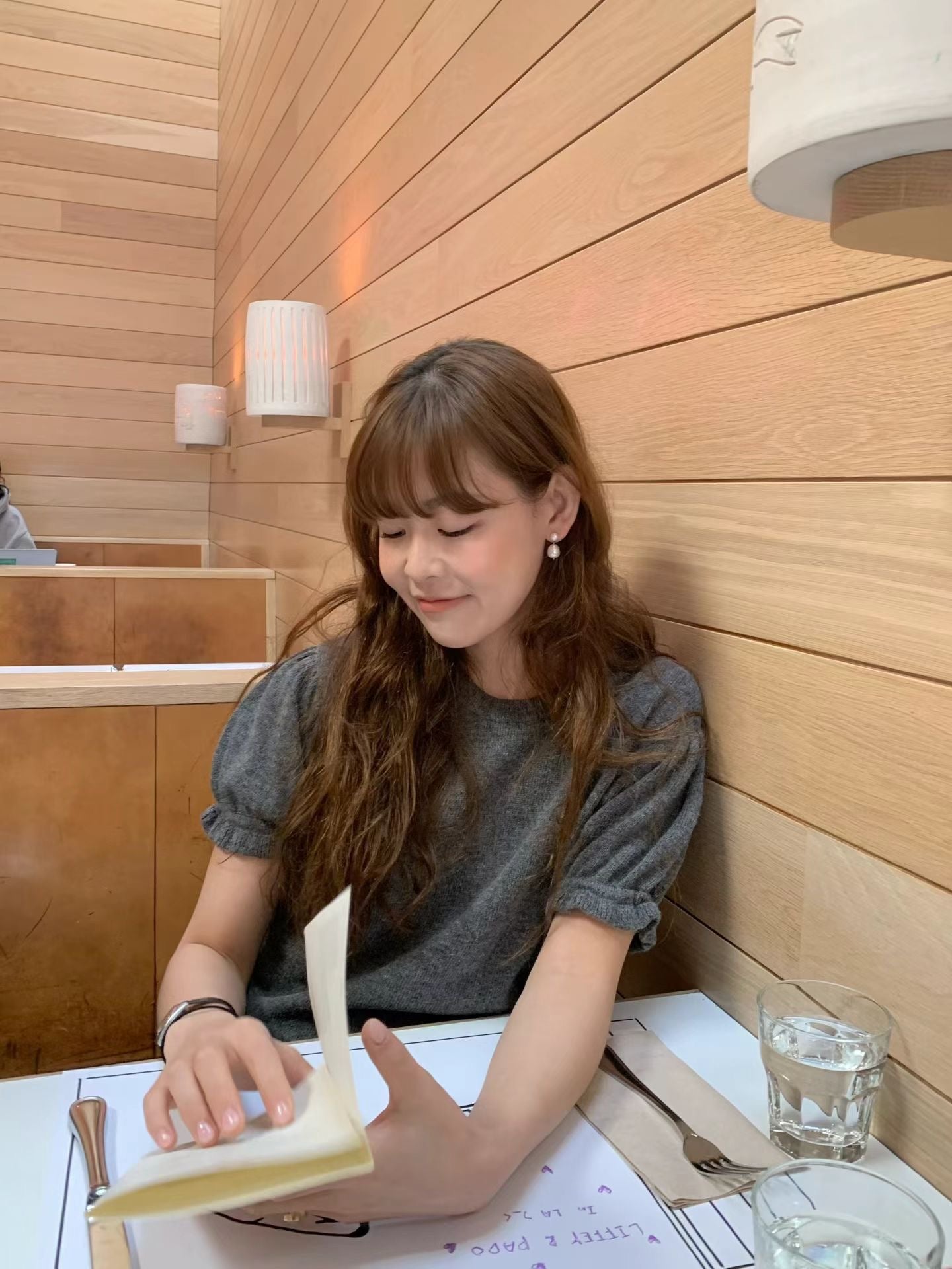 <真絲。親膚> Princess Silk Ruffle Sleeves Tee |溫柔木耳點綴Top