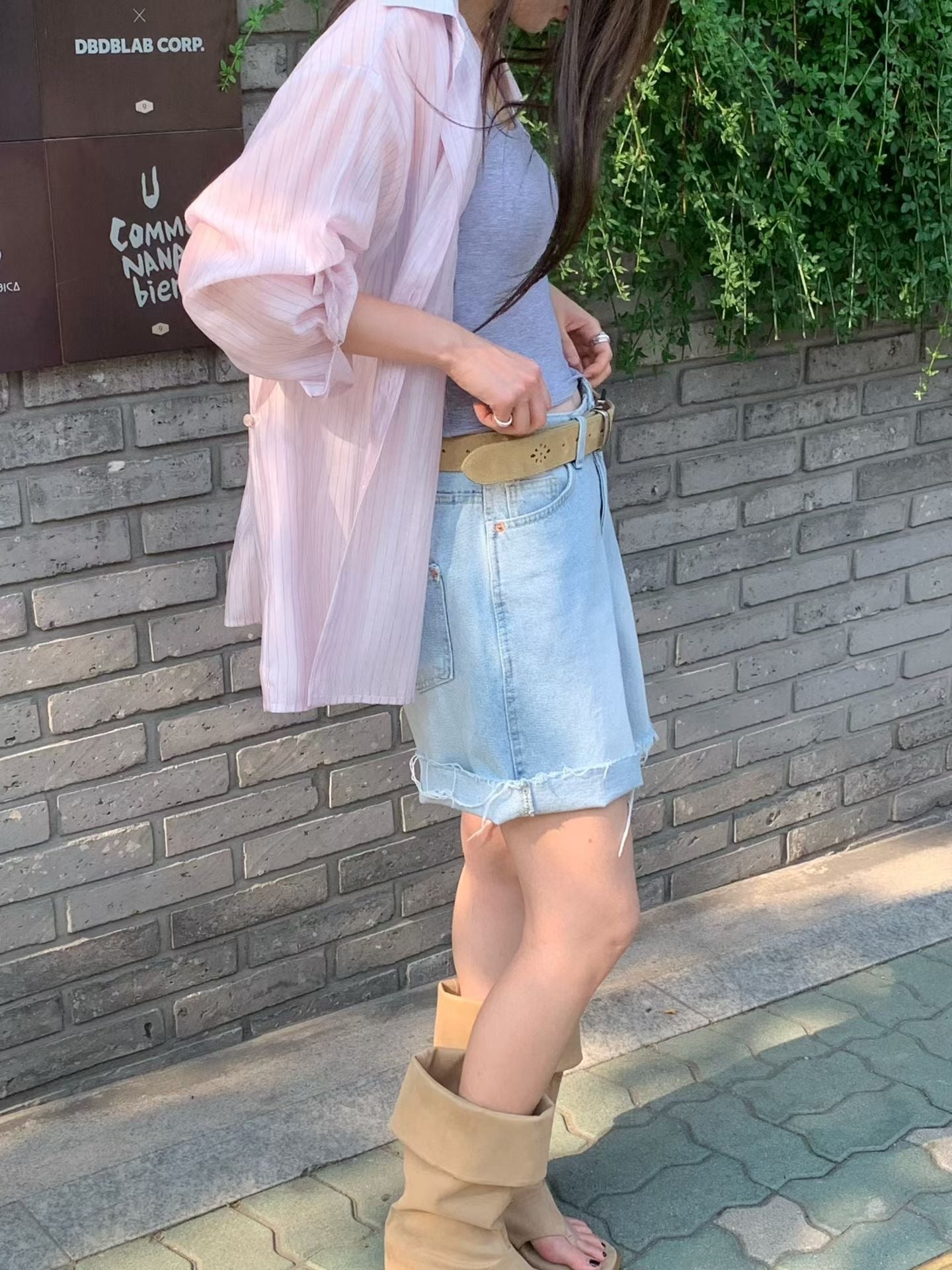 Airy Sheer Boyfriend Striped Shirt | 知性美男友風透膚條紋襯衫