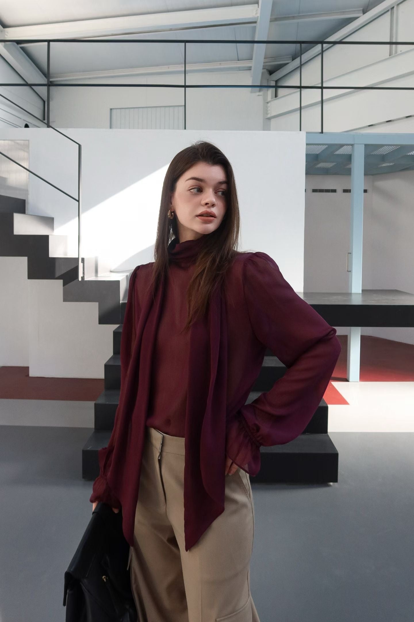 The Cecilia Chiffon  Blouse