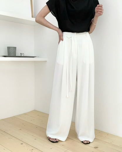 Effortless Office Chic Pants | 氣質垂墜直筒長褲