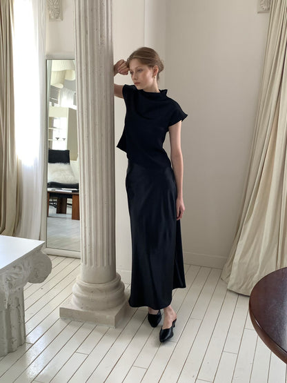 【大熱回歸款】Silky Capped Sleeves Blouse | 絲感小飛袖上衣