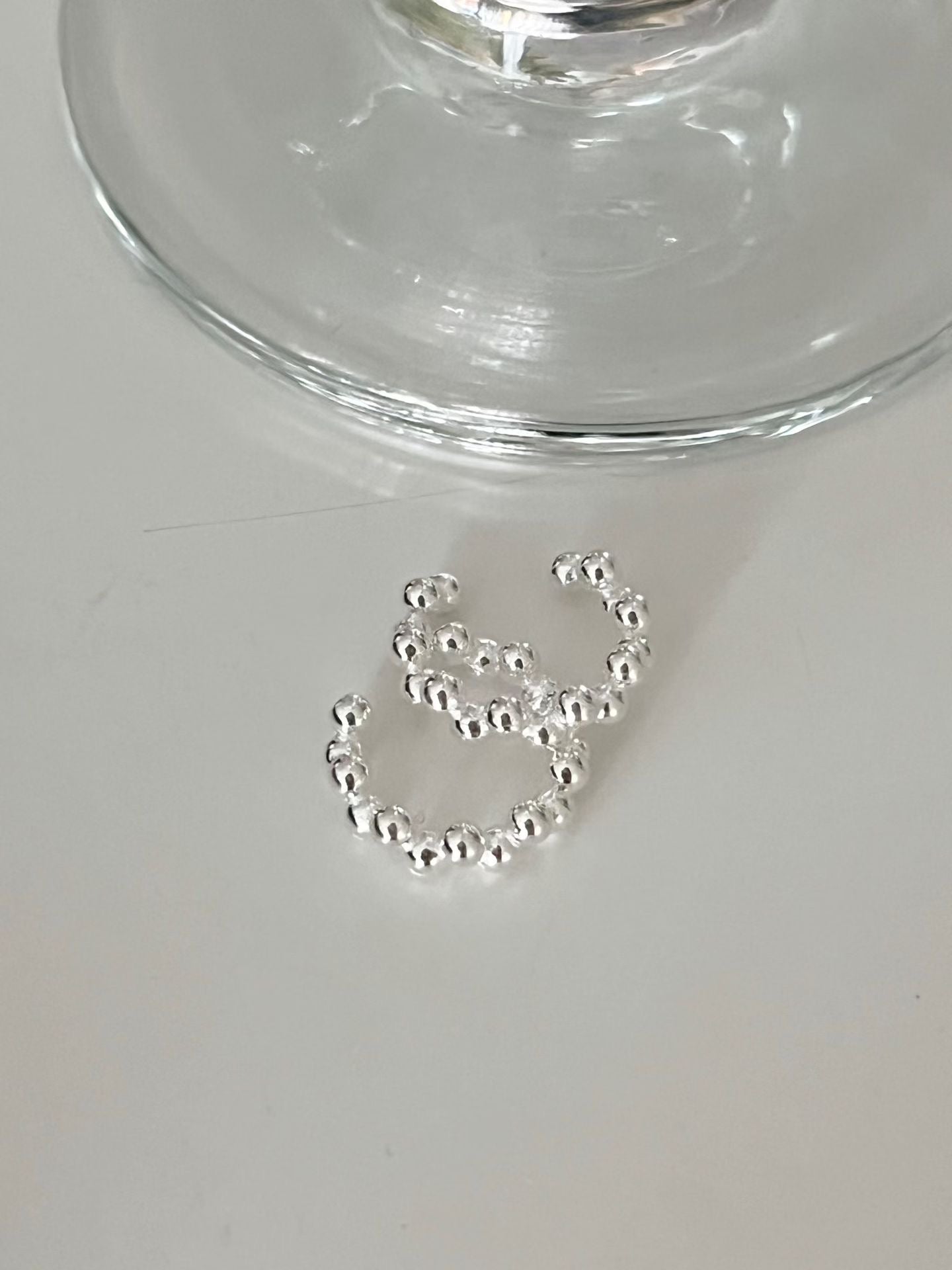 Petite Beaded Ear Cuffs | 小銀串珠耳扣￼