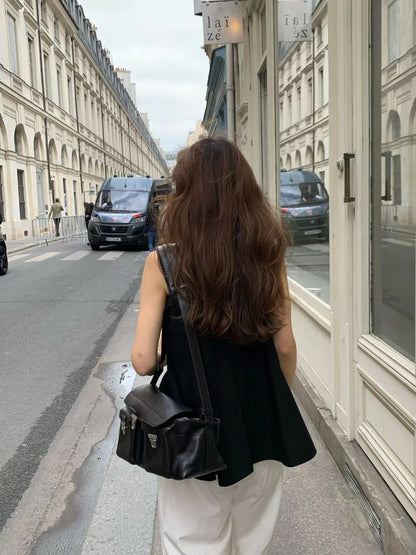 Summer Poppy Peplum Blouse | 夏日小傘擺修身上衣