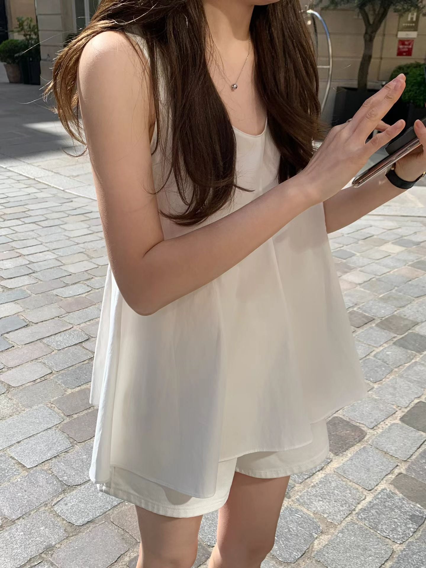 Summer Poppy Peplum Blouse | 夏日小傘擺修身上衣