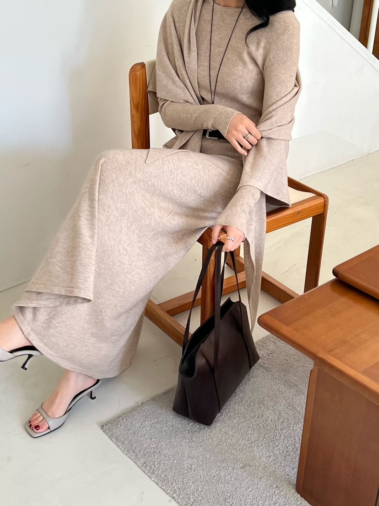 Graceful Girly 3-pcs Set | 優雅中長裙3件套裝