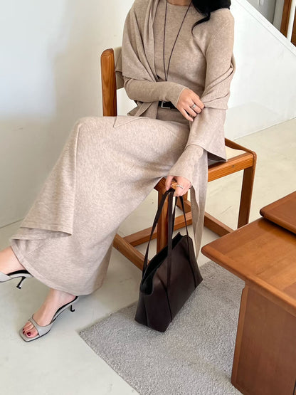 Graceful Girly 3-pcs Set | 優雅中長裙3件套裝