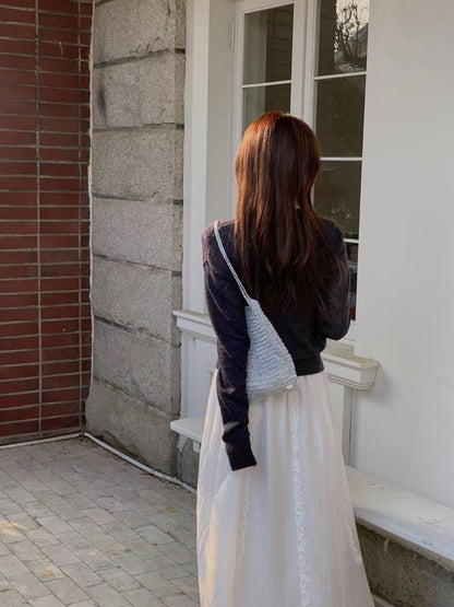 V-Neck Knitted Cover-up | V領春夏針織罩衫