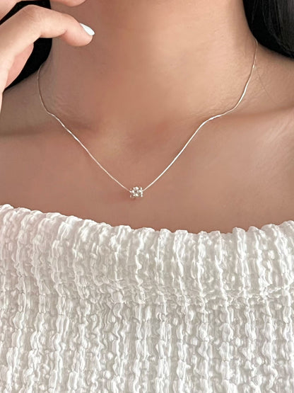 Petite Bead Block Necklace | 方形串珠頸鏈￼