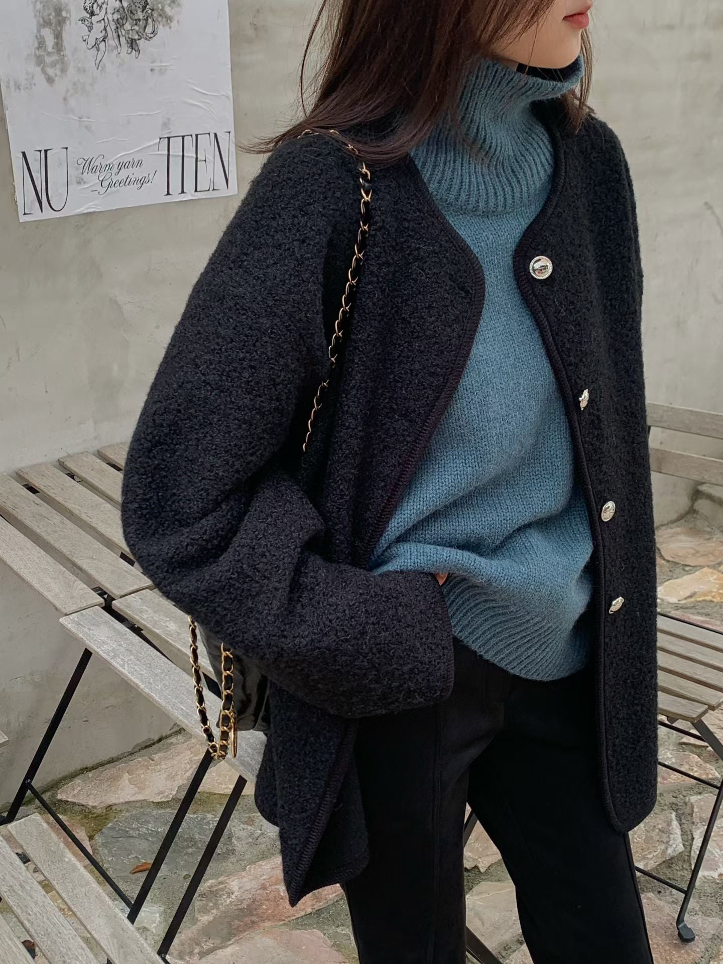 【至高質素布材】Luxurious Baby Alpaca High Neck Knit | 柔霧感羊駝高領上衣