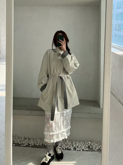 <Premium 一件多穿> Reversible Long Field Jacket | 雙面質感中長版外套